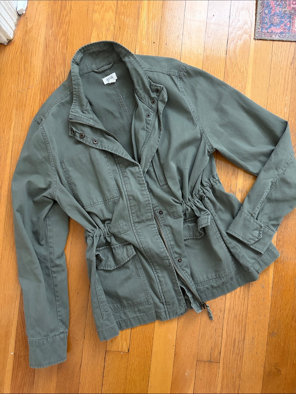 The Millennial Green Utility Field Jacket Olive Army Green Coat Size M